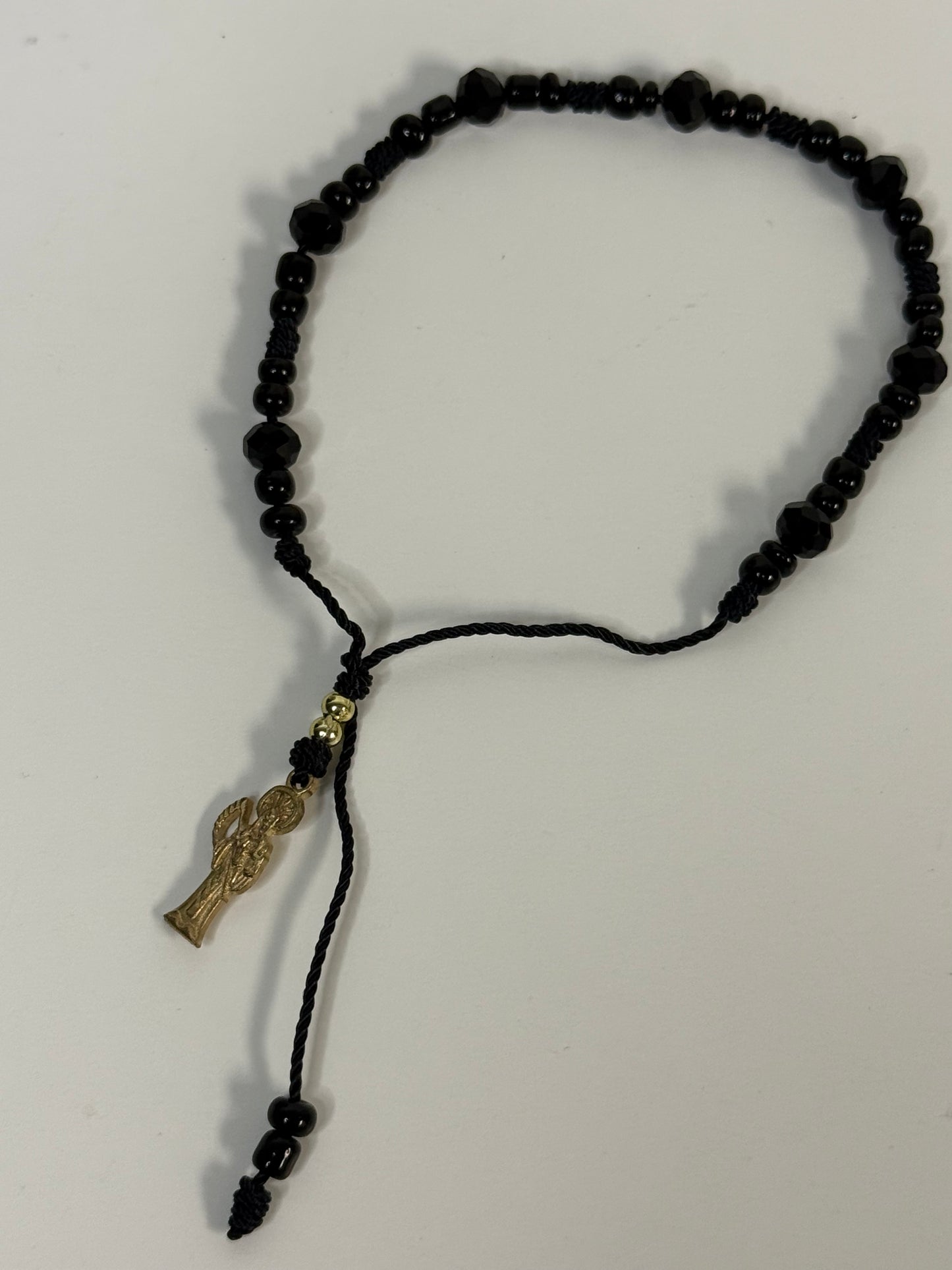 Pulcera Santa Muerte con Dije (Dorado)