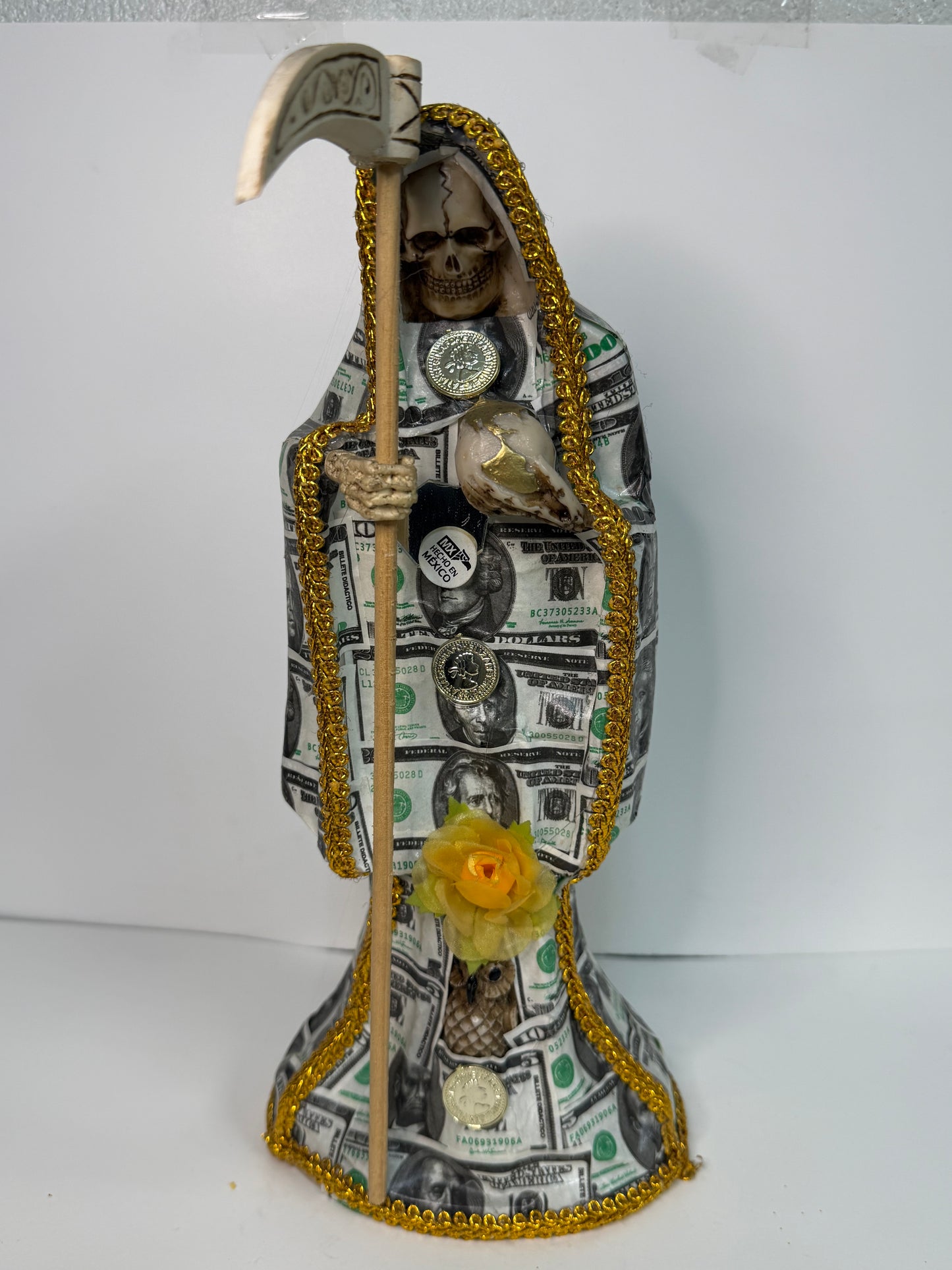 Santa Muerte Vestida 12” pulgadas / Dressed Santa Muerte 12” inch