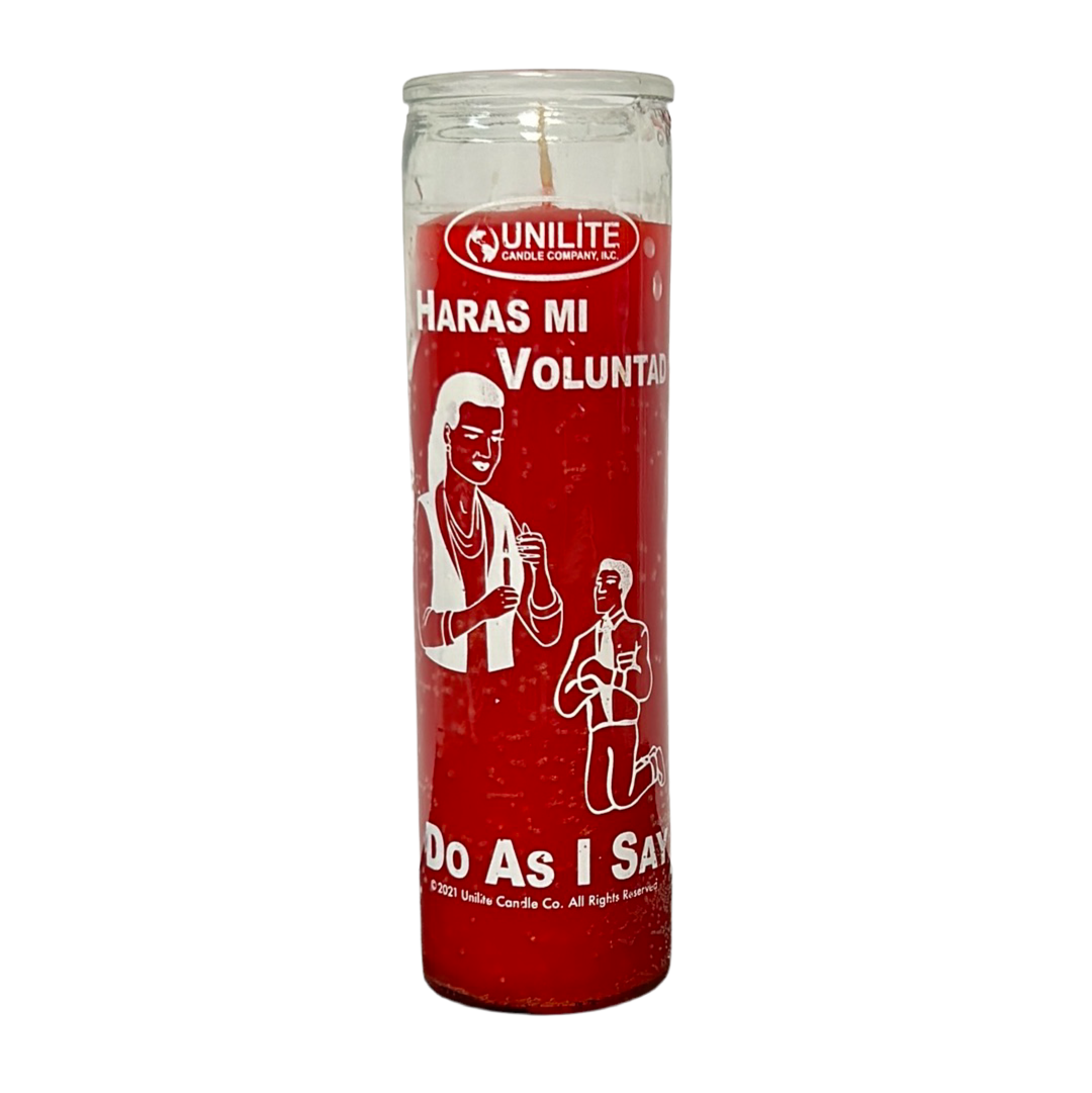 Veladora Haras Mi Voluntad / Do as I Say Candle