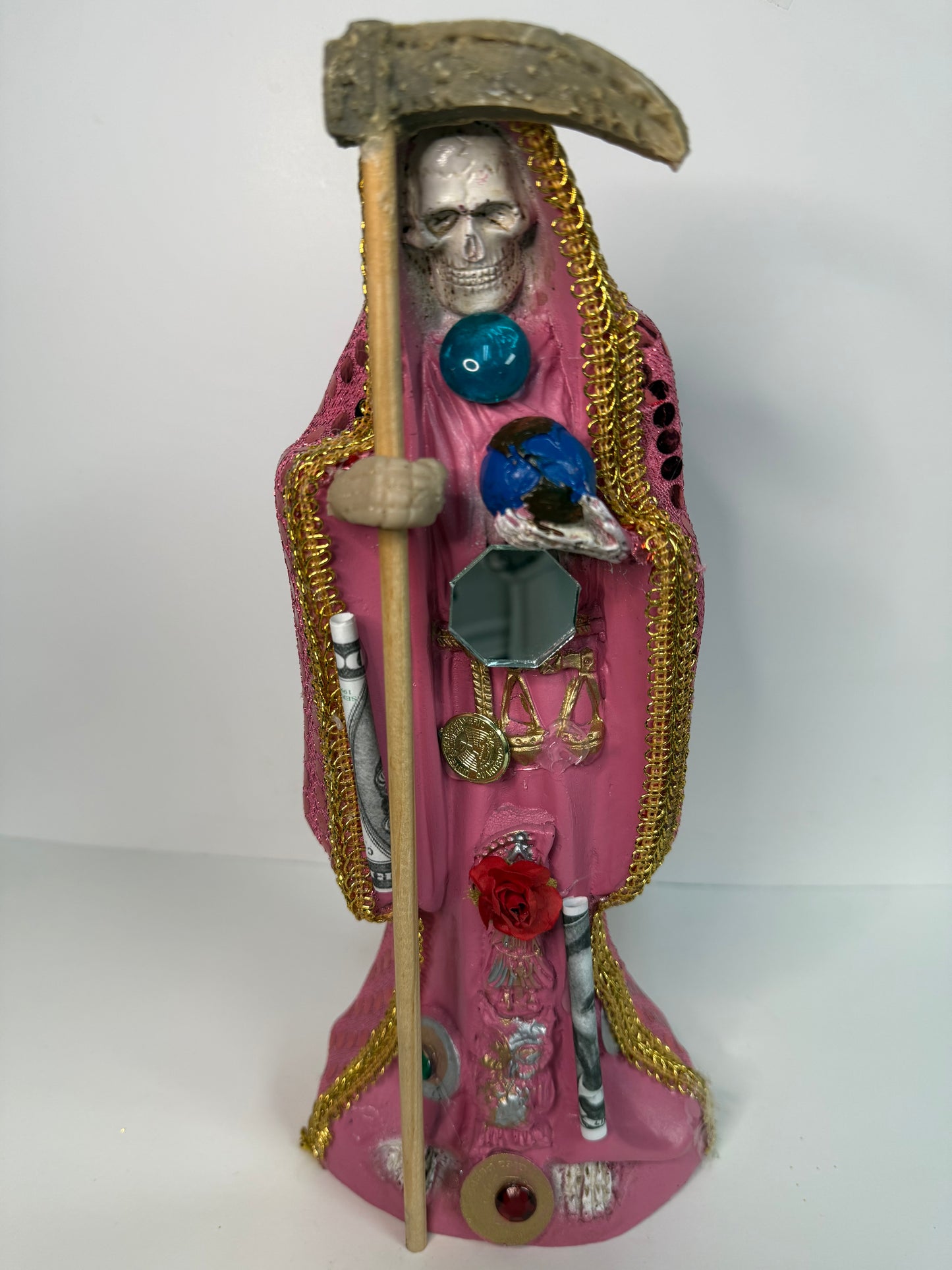 Santa Muerte Vestida 12” pulgadas / Dressed Santa Muerte 12” inch