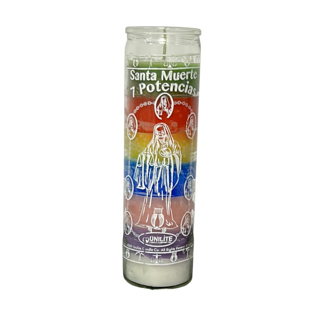 Veladora Santa Muerte 7 Potencias / 7 Powers Santa Muerte Candle