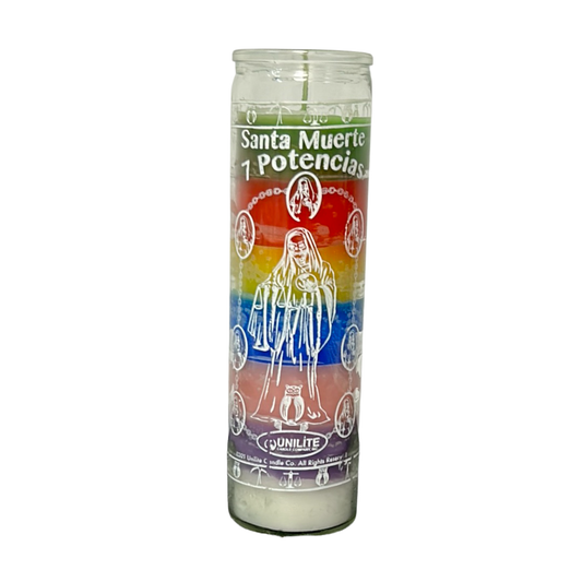Veladora Santa Muerte 7 Potencias / 7 Powers Santa Muerte Candle