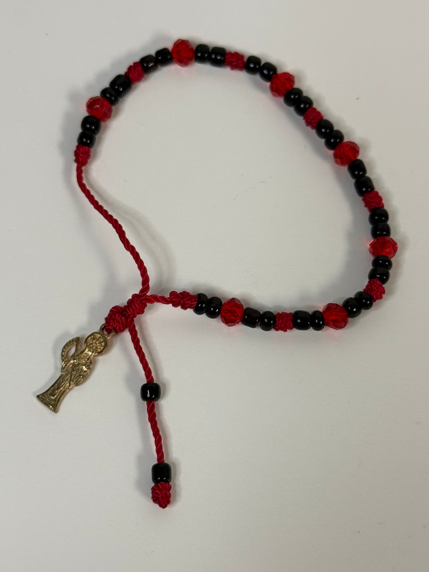 Pulcera Santa Muerte con Dije (Dorado)