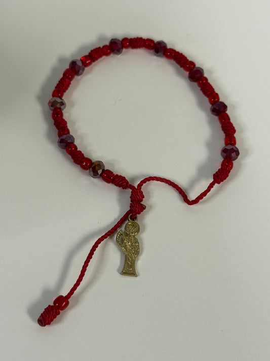 Pulcera Santa Muerte con Dije (Dorado)
