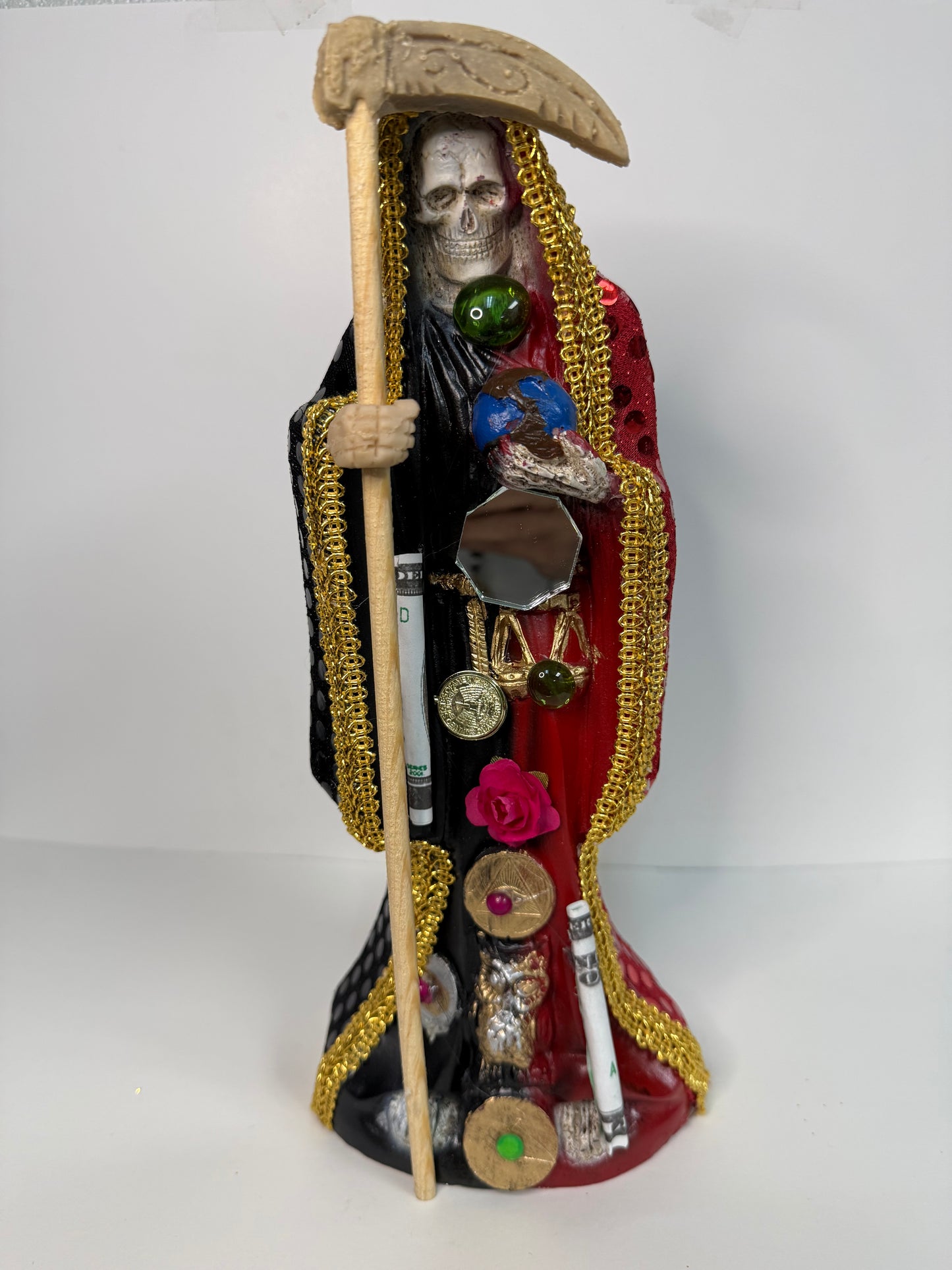 Santa Muerte Vestida 12” pulgadas / Dressed Santa Muerte 12” inch