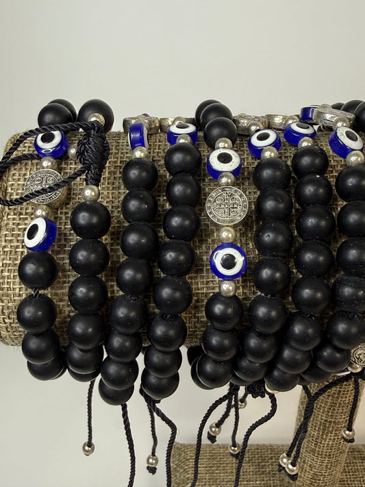 Pulcera De San Benito con ojo / Saint Benedict bracelet with evil eye
