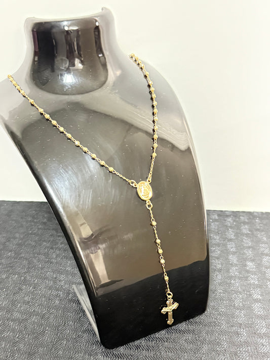 Rosario Oro Plateado / Gold Plated Rosary 18"