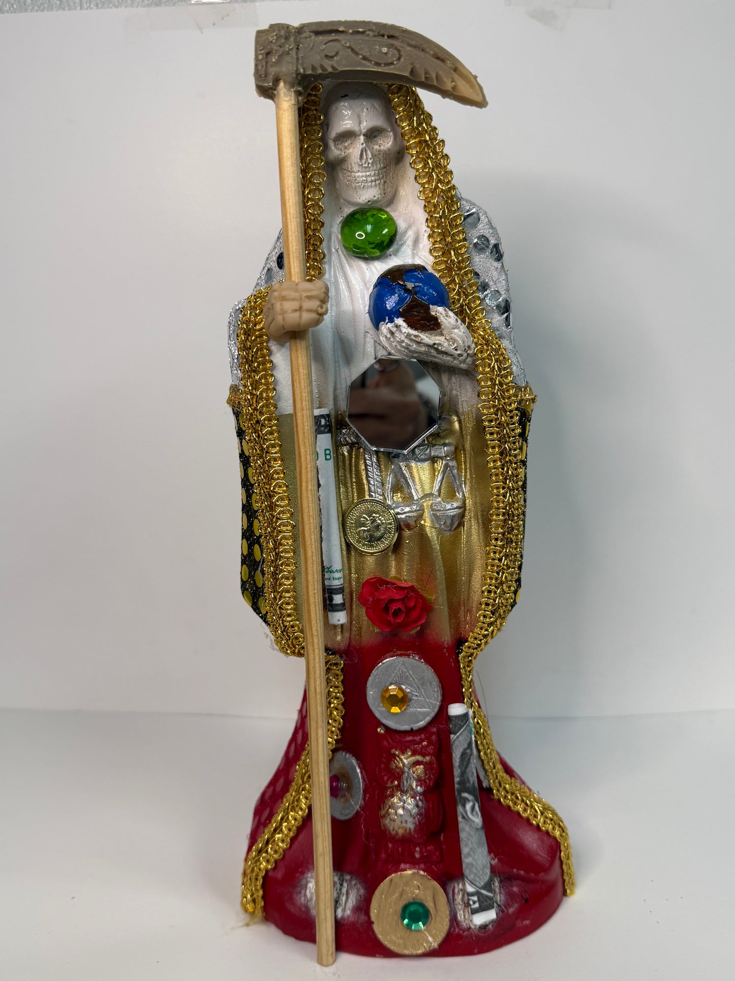 Santa Muerte Vestida 12” pulgadas / Dressed Santa Muerte 12” inch