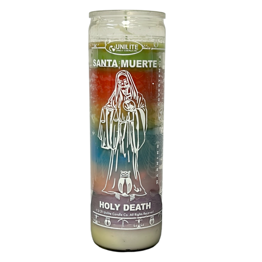 Veladora 7 colores Santa Muerte / Santa Muerte 7 color candle