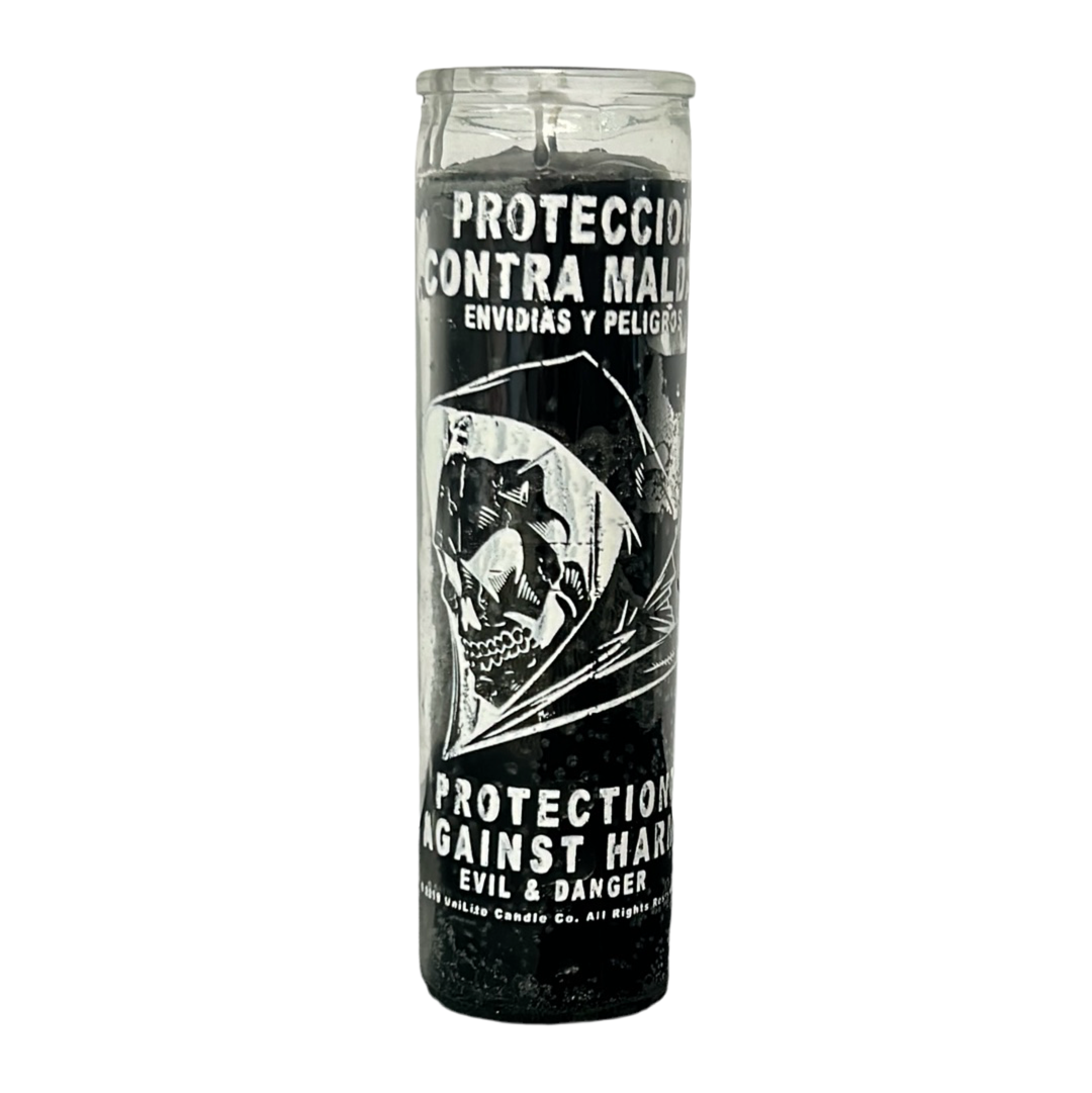 Veladora de Proteccion contra Maldad Envidias Y Peligros / Protection Against Harm, Evil & Danger Candle