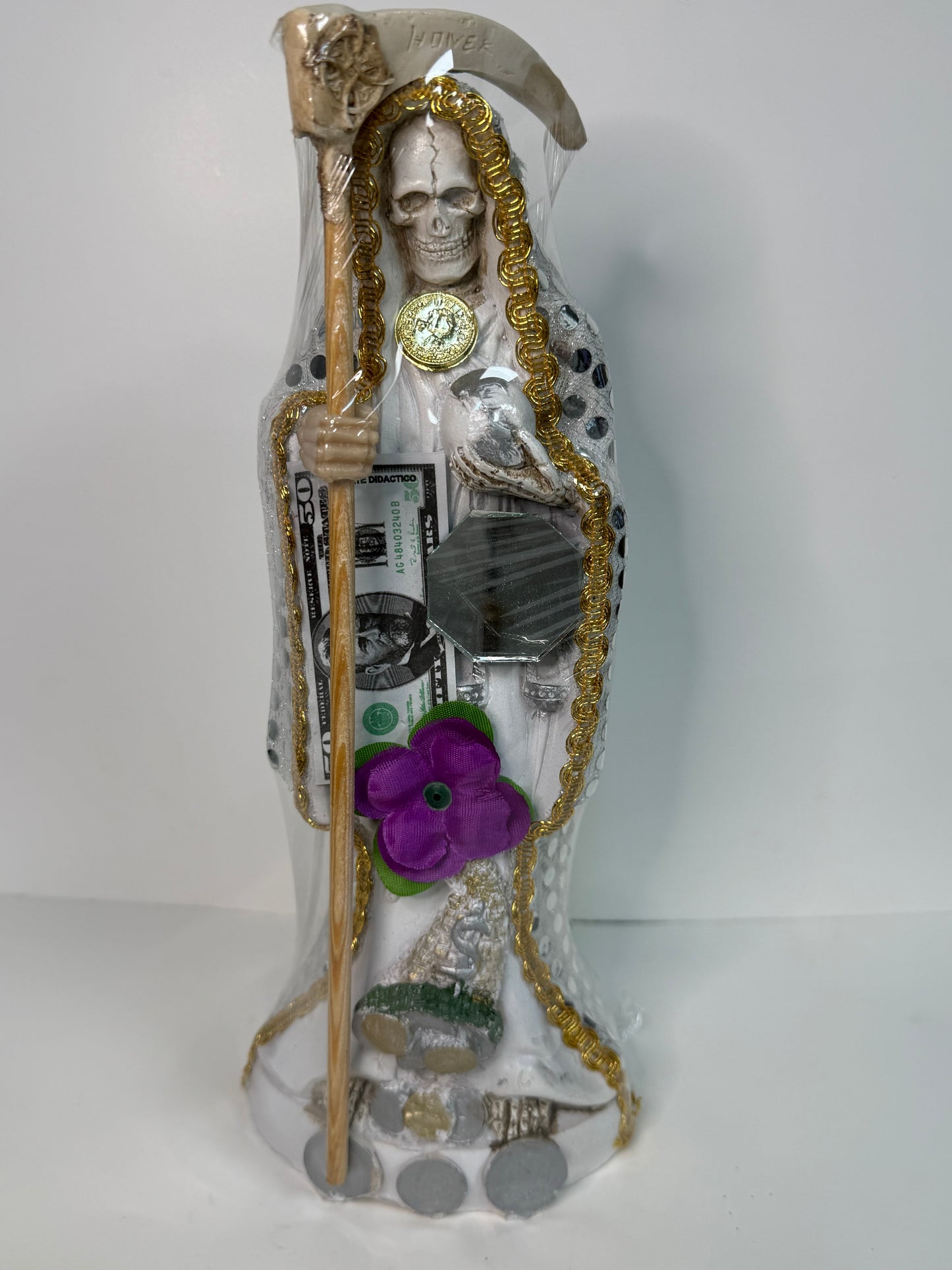 Santa Muerte Vestida 12” pulgadas / Dressed Santa Muerte 12” inch