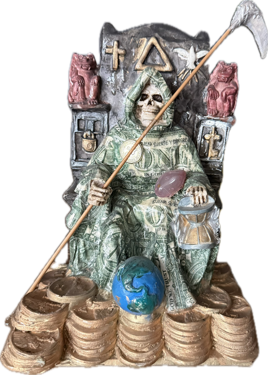 Santa Muerte del Dinero 9 inch
